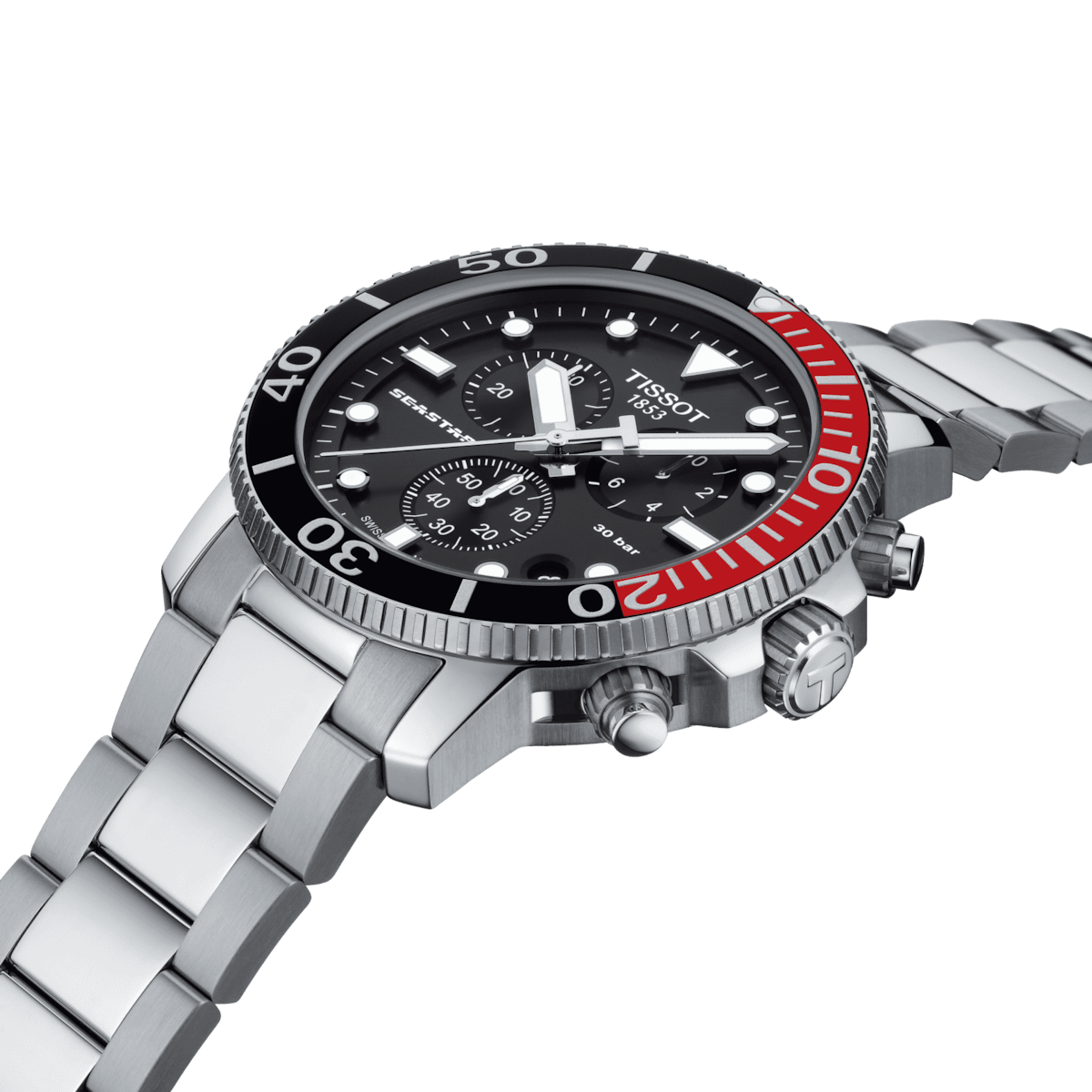 Tissot T-Sport Black Dial Men 45.5mm