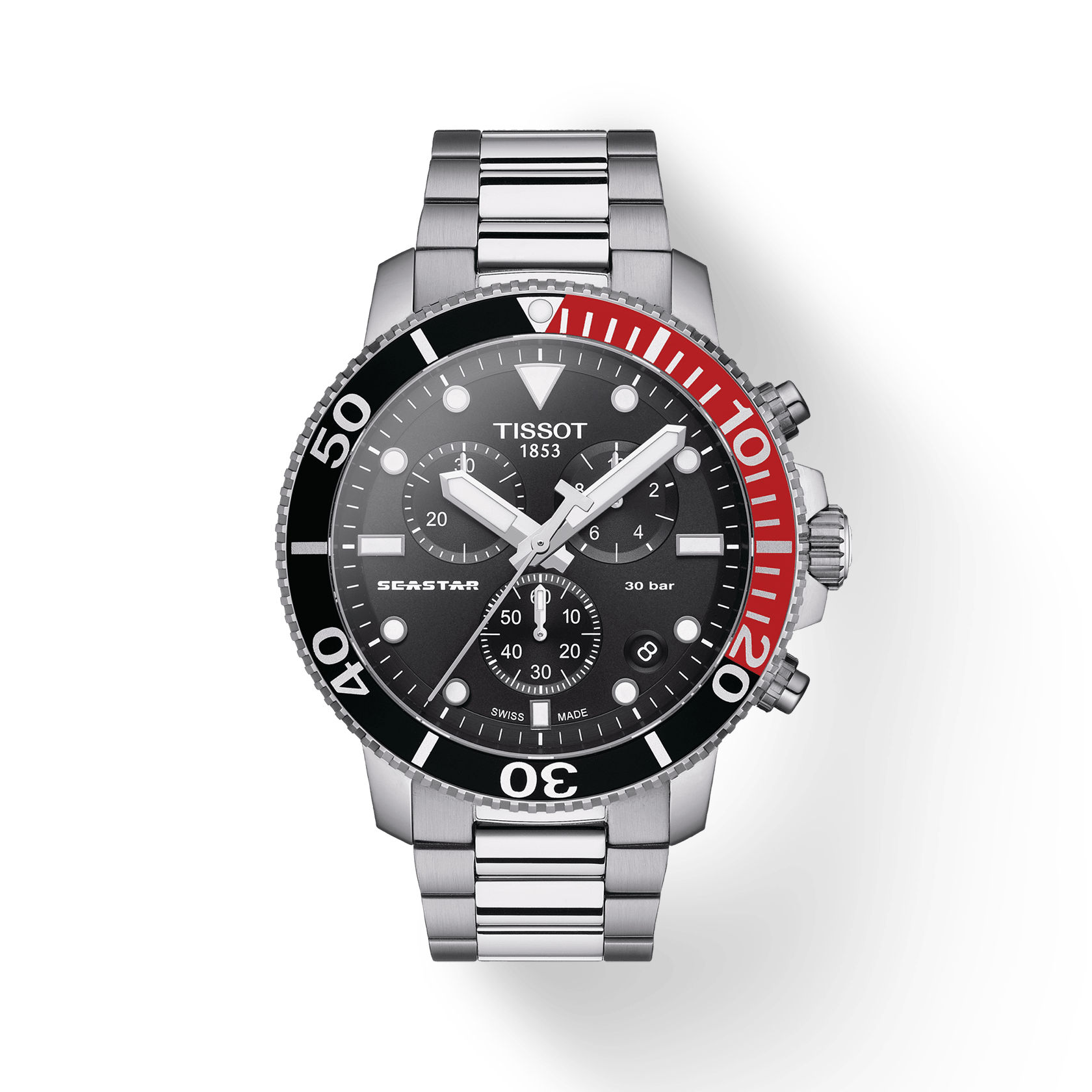 Tissot T-Sport Black Dial Men 45.5mm