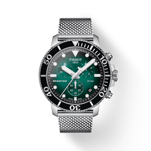 Tissot T-Sport Black & Green Dial Men 45.5mm