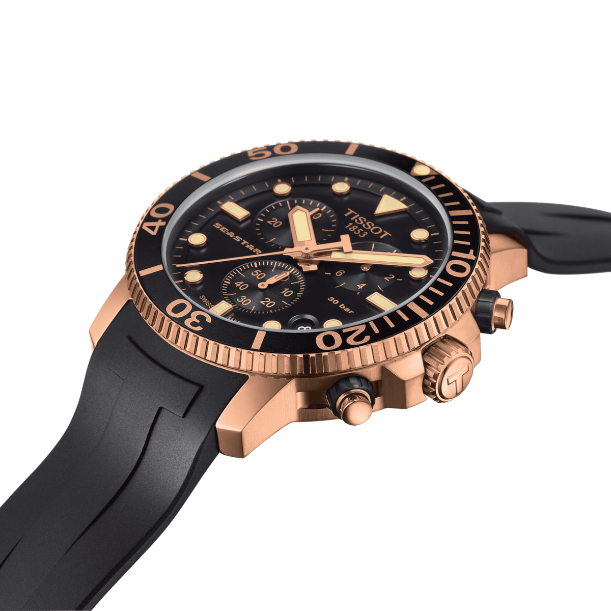Tissot T-Sport Black Dial Men 45.5mm