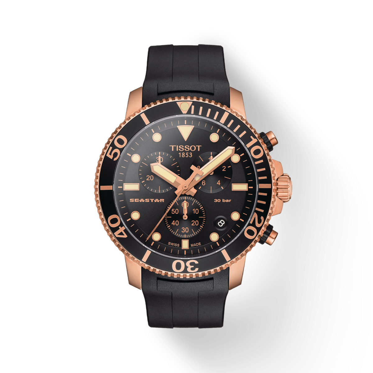Tissot T-Sport Black Dial Men 45.5mm