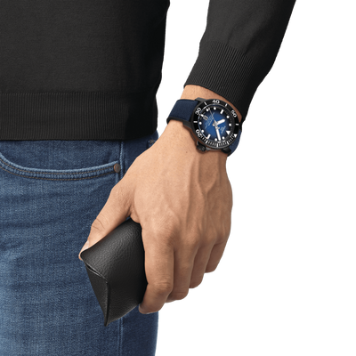 Tissot T-Sport Graded Blue & Black Dial Men 46mm