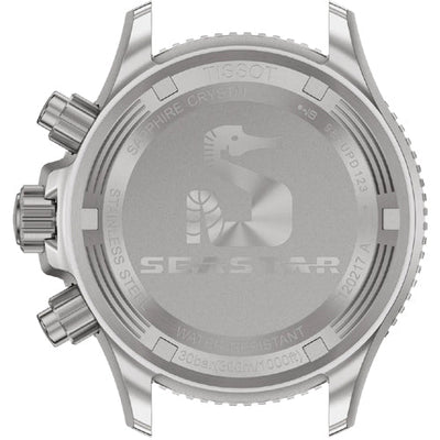 Tissot T-Sport Seastar 1000 Quartz Chronograph Graded Grey Black Dial Men 38mm T1202171106100