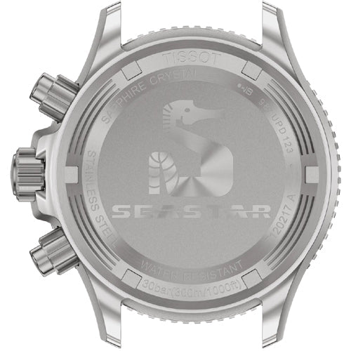 Tissot T-Sport Seastar 1000 Quartz Chronograph Graded Grey Black Dial Men 38mm T1202171106100