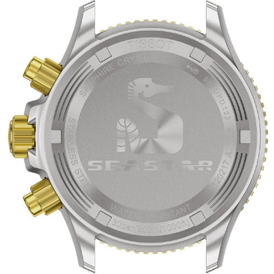 Tissot T-Sport Seastar 1000 Quartz Chronograph Graded Grey Black Dial Men 38mm T1202172206100