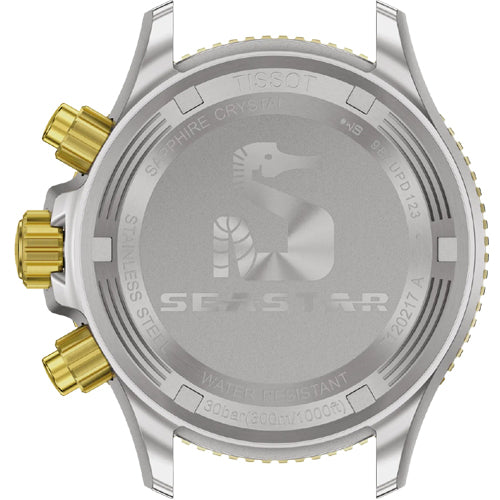 Tissot T-Sport Seastar 1000 Quartz Chronograph Graded Grey Black Dial Men 38mm T1202172206100