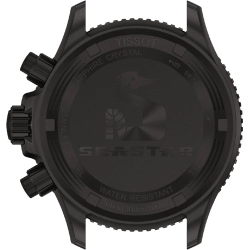 Tissot T-Sport Seastar 1000 Quartz Chronograph Graded Grey Black Dial Men 38mm T1202173306100