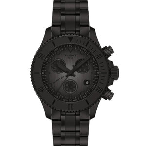 Tissot T-Sport Seastar 1000 Quartz Chronograph Graded Grey Black Dial Men 38mm T1202173306100