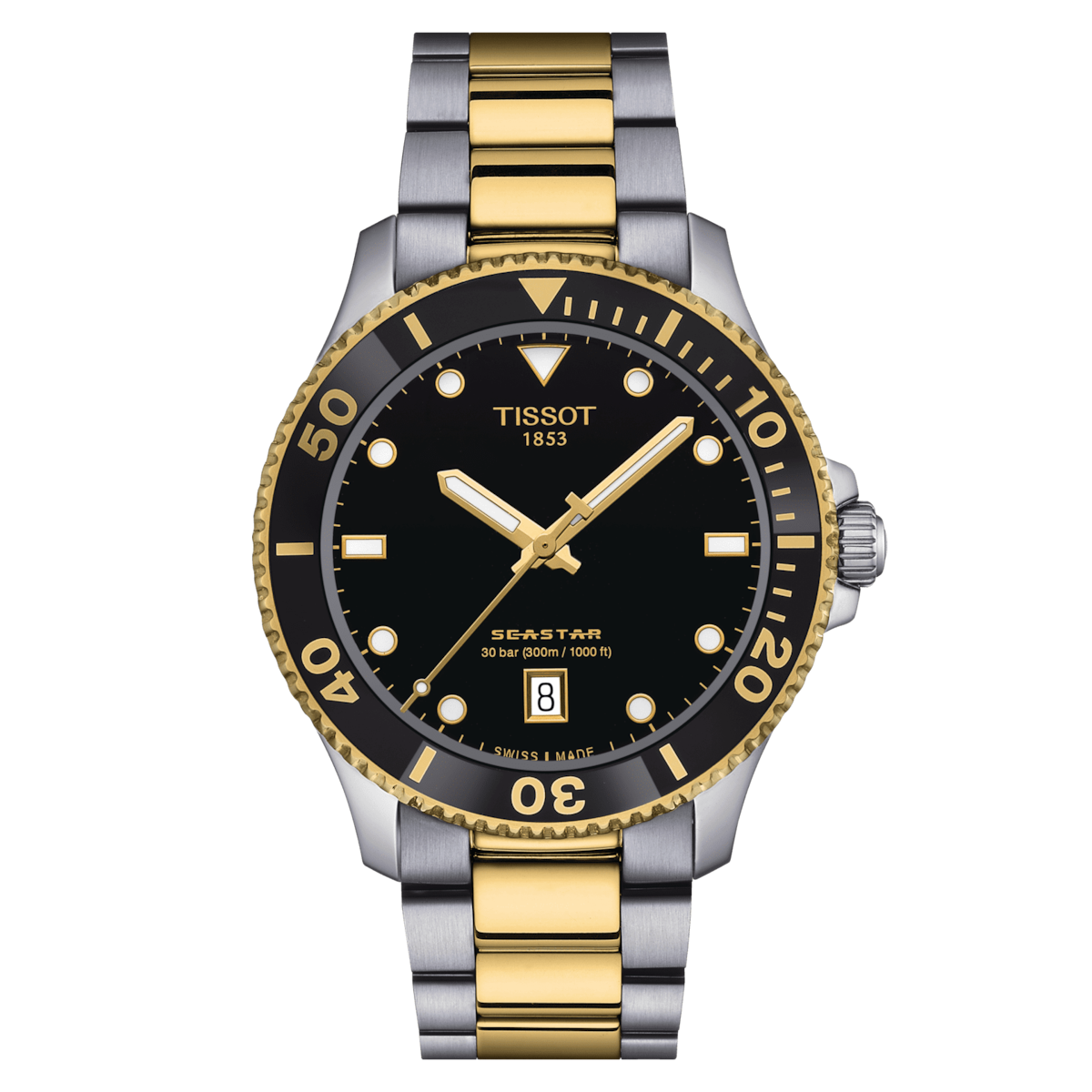 Tissot T-Sport Seastar 1000 Black Dial Men 40mm