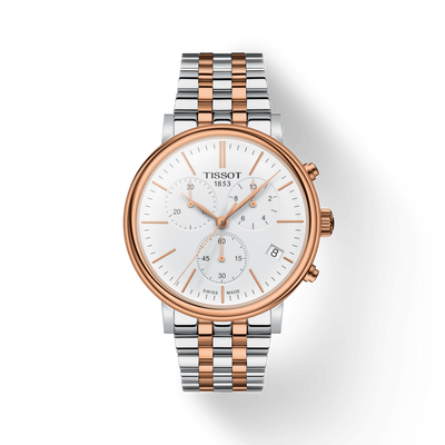 Tissot T-Classic Carson White Dial Men 41mm