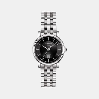 Carson Women Automatic Black Dial Analog Stainless Steel Watch T1222071105100