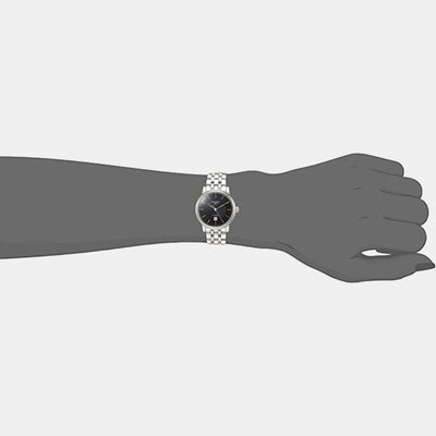 Carson Women Automatic Black Dial Analog Stainless Steel Watch T1222071105100