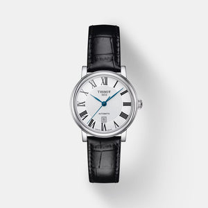 Carson Premium Women Automatic Silver Dial Analog Leather Watch T1222071603300