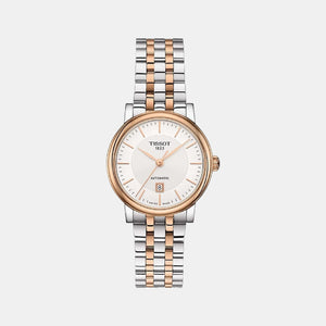 Carson Women Automatic Silver Dial Analog Stainless Steel Watch T1222072203101