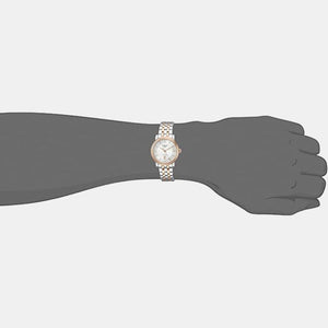 Carson Women Automatic Silver Dial Analog Stainless Steel Watch T1222072203101