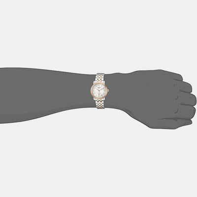Carson Women Automatic Silver Dial Analog Stainless Steel Watch T1222072203101