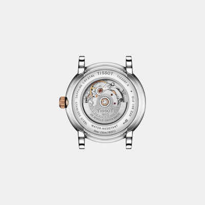 Carson Women Automatic Silver Dial Analog Stainless Steel Watch T1222072203101
