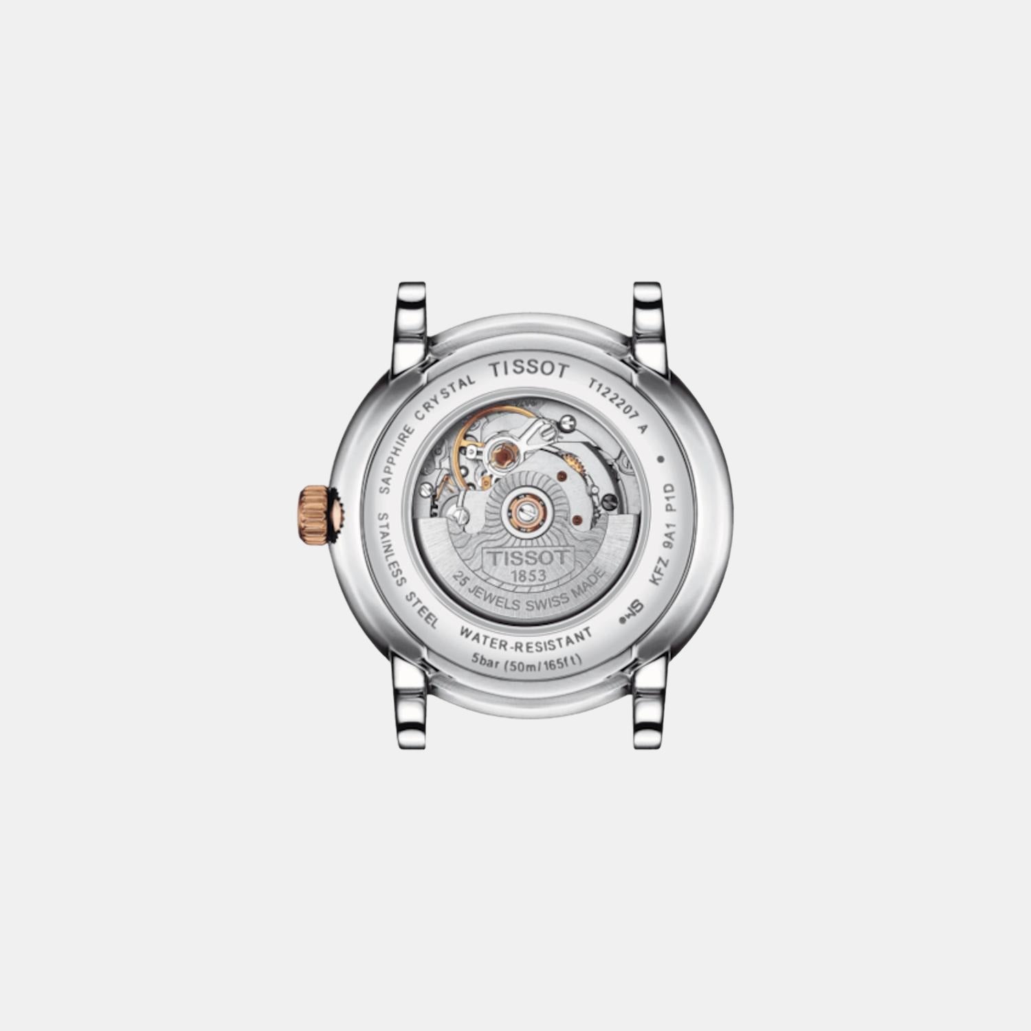 Carson Women Automatic Silver Dial Analog Stainless Steel Watch T1222072203101