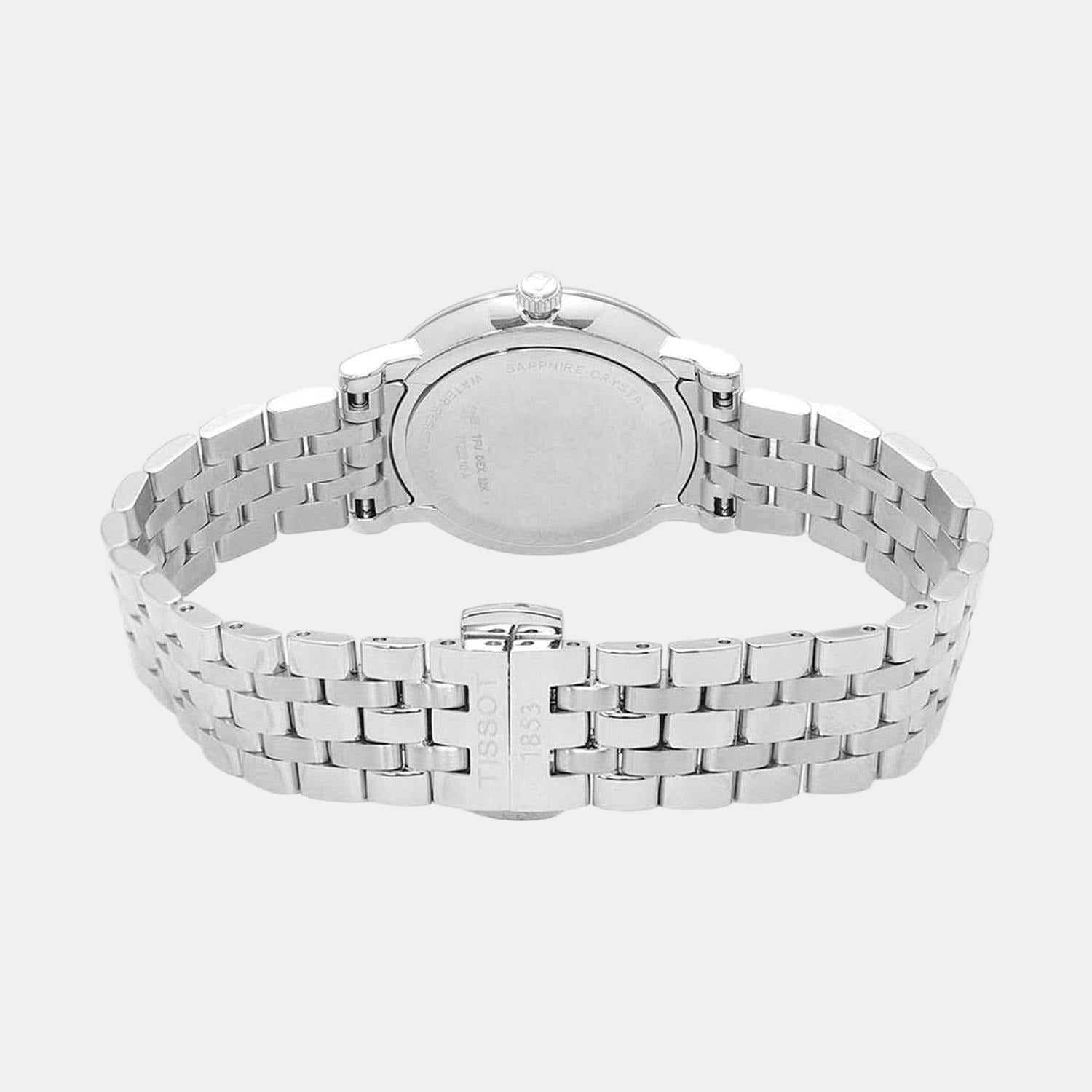 Carson Women Quartz Silver Dial Analog Stainless Steel Watch T1222101103300