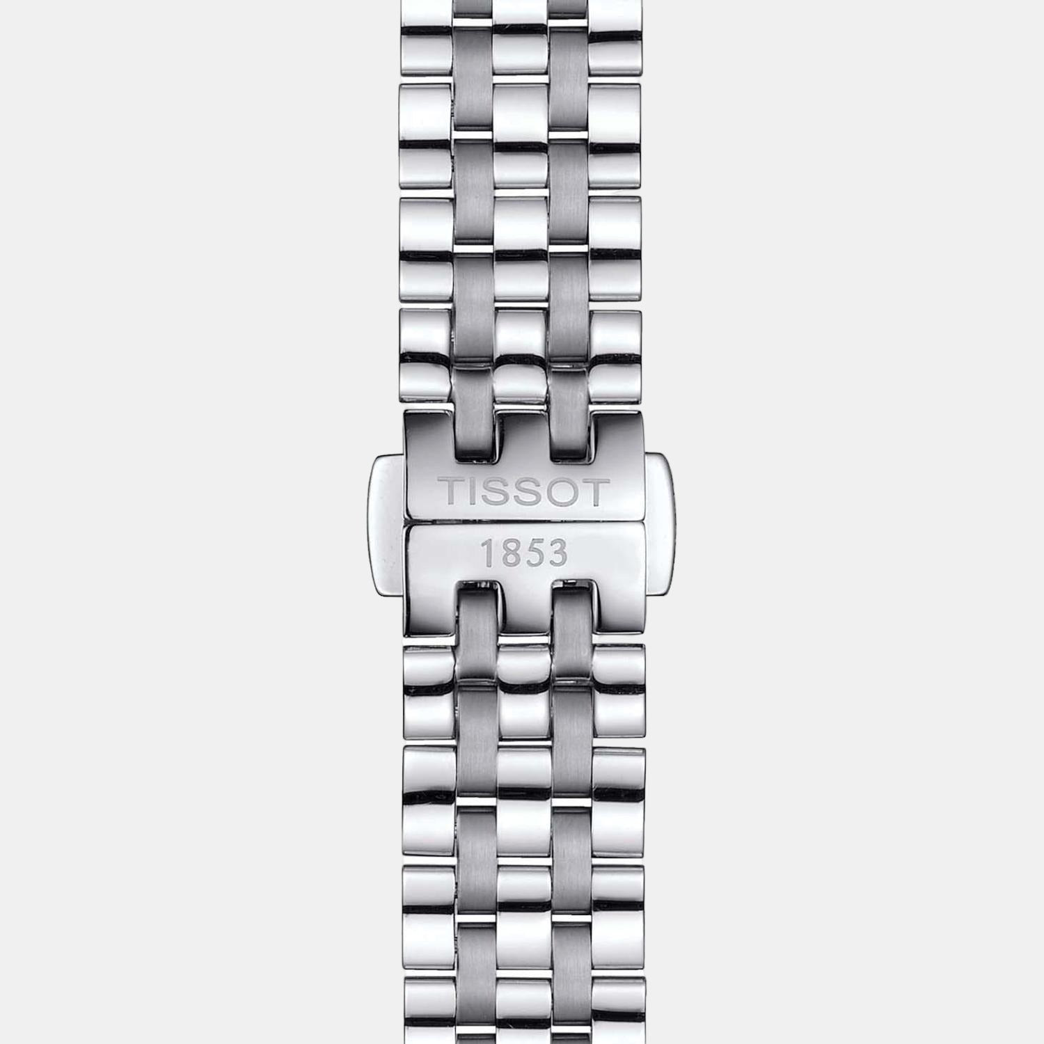 Carson Women Quartz Silver Dial Analog Stainless Steel Watch T1222101103300