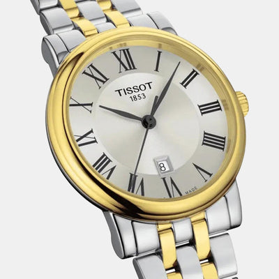 Carson Women Quartz Silver Dial Analog Stainless Steel Watch T1222102203300