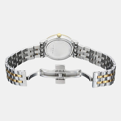Carson Women Quartz Silver Dial Analog Stainless Steel Watch T1222102203300