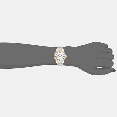 Carson Women Quartz Silver Dial Analog Stainless Steel Watch T1222102203301