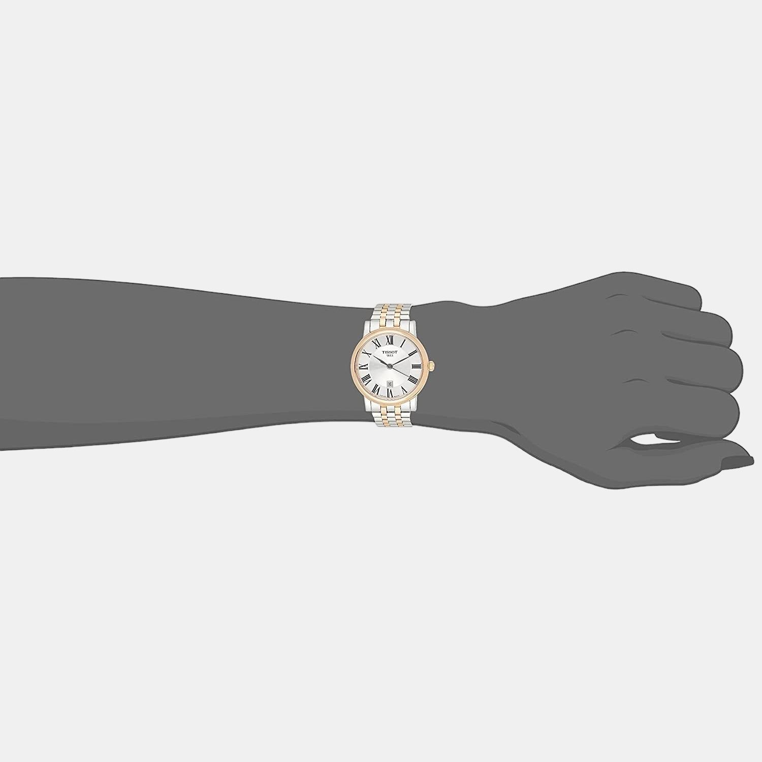 Carson Women Quartz Silver Dial Analog Stainless Steel Watch T1222102203301