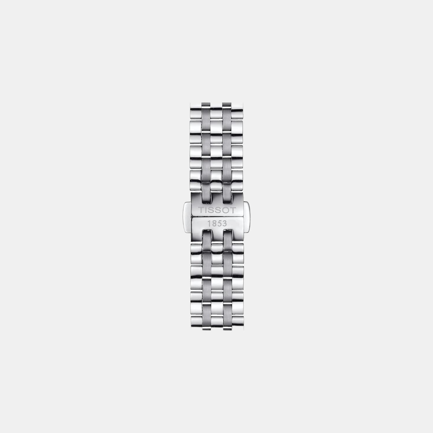 Carson Women Quartz Silver Dial Analog Stainless Steel Watch T1222231103300