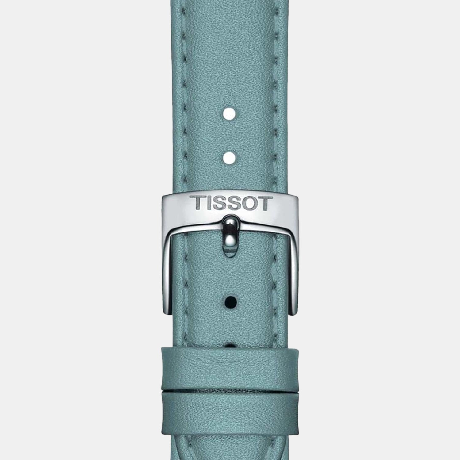 Carson Women Quartz Light Blue Analog Leather Watch T1222231635300