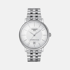 Carson Men Automatic Silver Dial Analog Stainless Steel Watch T1224071103100
