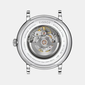 Carson Premium Men Automatic Silver Dial Analog Stainless Steel Watch T1224071103300