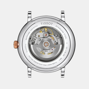 Carson Premium Men Automatic Silver Dial Analog Stainless Steel Watch T1224072203300