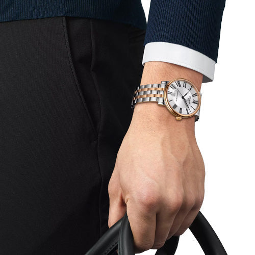 Tissot T-Classic Carson Premium Powermatic 80 Silver Dial Men 40mm T1224072203300