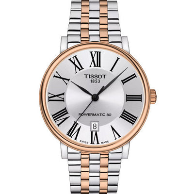 Tissot T-Classic Carson Premium Powermatic 80 Silver Dial Men 40mm T1224072203300