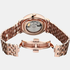 Carson Men Automatic Silver Dial Analog Stainless Steel Watch T1224073303100