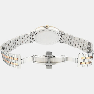 Carson Men Quartz Silver Dial Analog Stainless Steel Watch T1224102203300