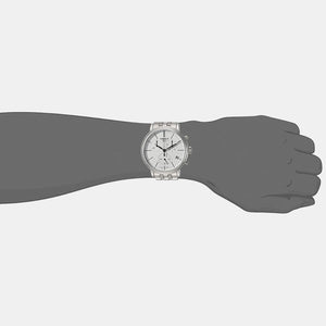 Carson Men Quartz White Dial Chronograph Stainless Steel Watch T1224171101100