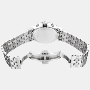 Carson Men Quartz White Dial Chronograph Stainless Steel Watch T1224171101100