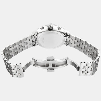 Carson Men Quartz White Dial Chronograph Stainless Steel Watch T1224171101100