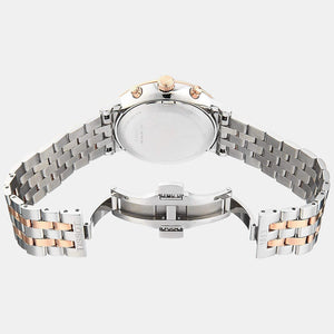 Carson Men Quartz White Dial Chronograph Stainless Steel Watch T1224172201100