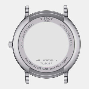 Carson Men Quartz Silver Dial Analog Stainless Steel Watch T1224231103300
