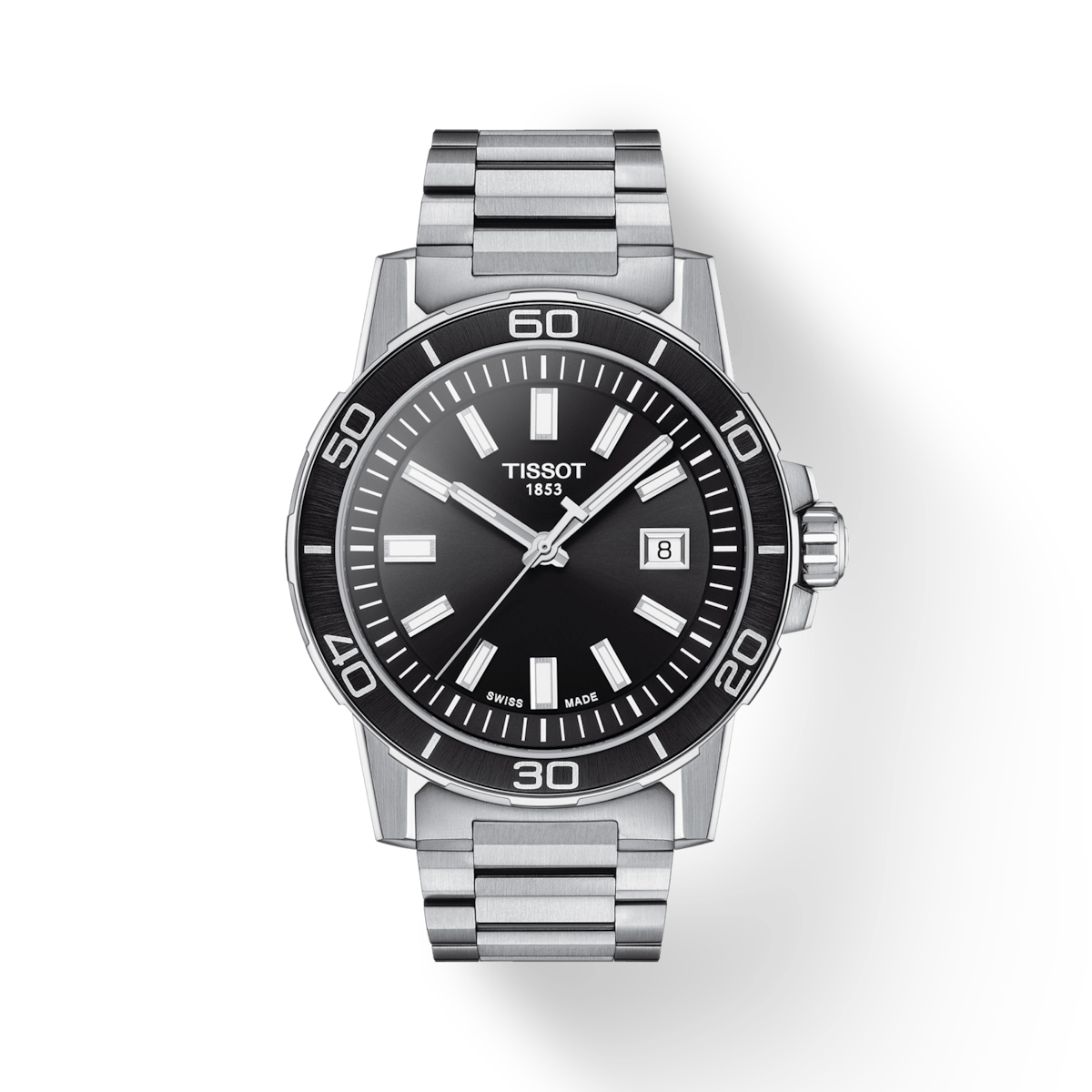 Tissot T-Sport Black Dial Men 44mm