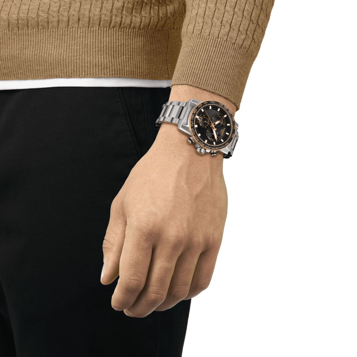 Tissot T-Sport Black Dial Men 45.5mm
