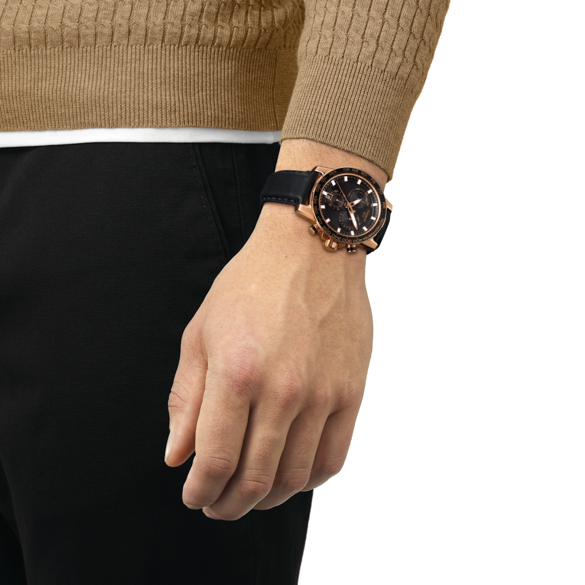 Tissot T-Sport Black Dial Men 45.5mm