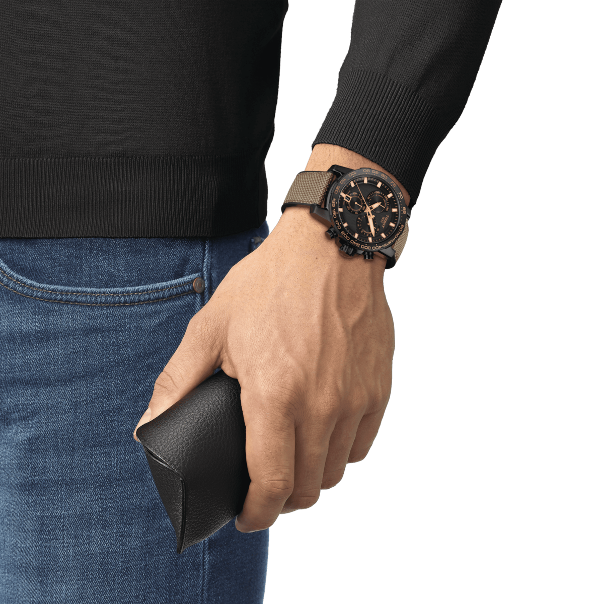 Tissot T-Sport Black Dial Men 45.5mm