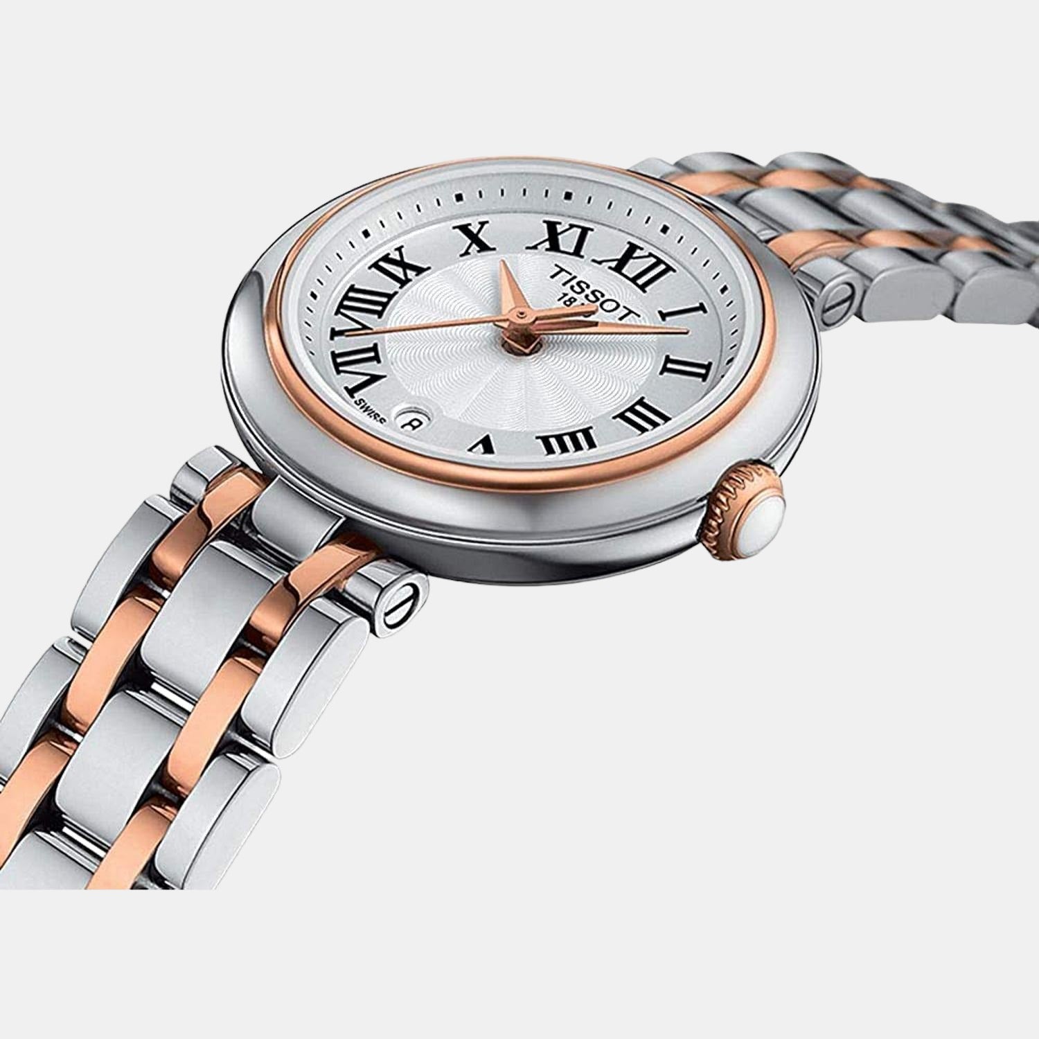 Bellissima Women Quartz White Dial Analog Stainless Steel Watch T1260102201301