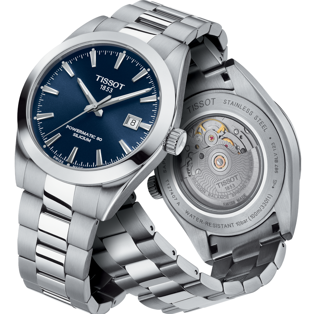 Tissot T-Classic Blue Dial Men 40mm