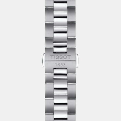 Gentleman Open Heat Men Automatic Rhodium Dial Analog Stainless Steel Watch T1274071108100