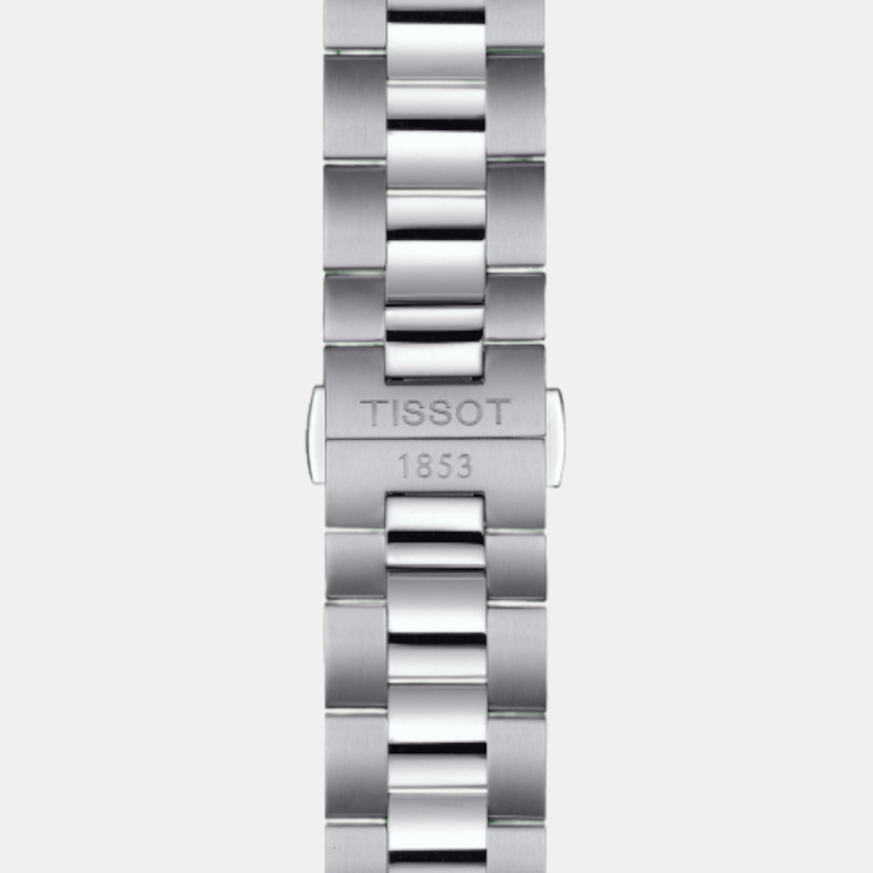 Gentleman Open Heat Men Automatic Rhodium Dial Analog Stainless Steel Watch T1274071108100